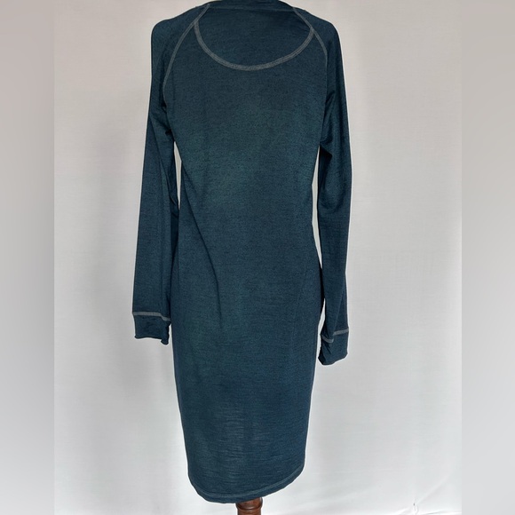 Wool& Georgia Henley Merino Wool Blend Dress Size Extra Small Wooland - Picture 2 of 11